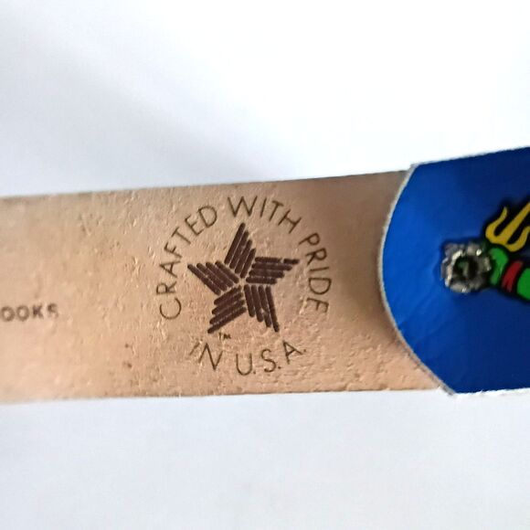 Vintage 90s Teenage Mutant Ninja Turtles Leather Belt Kids Size 20-22" TMNT - Picture 7 of 8